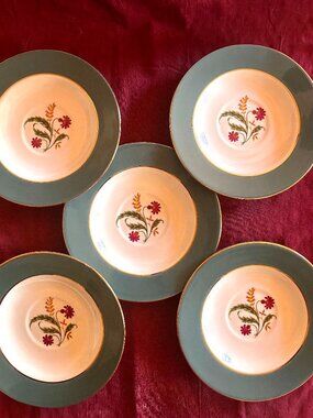Vintage Homer Laughlin Cavalier Eggshell Saucers – 1954